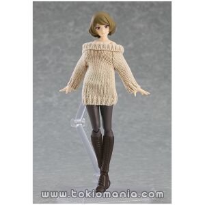 figma 574 Female Body (Chiaki) with Off-the-Shoulder Sweater Dress