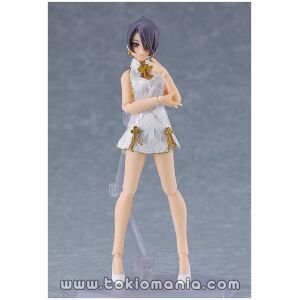 figma 569b Female Body (Mika) with Mini Skirt Chinese Dress Outfit (White)
