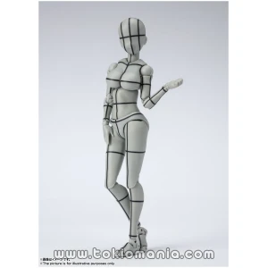 S.H.Figuarts Body-chan -Kentaro Yabuki- Edition Wireframe (Gray Color Ver.)