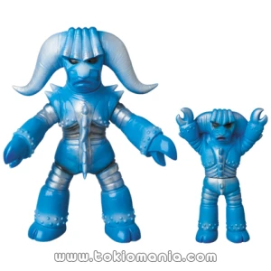 MEDICOM TOY (Toei Retro Soft Vinyl Collection) Blue Buffalo (Renewal Color) & Blue Buffalo (Mini Soft Vinyl)