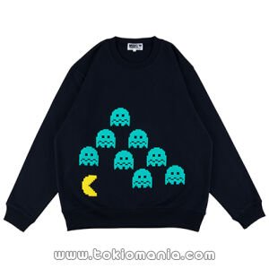 MEDICOM TOY (MEDICOMTOY LIFE Entertainment) MLE PAC-MAN CREW NECK SWEAT