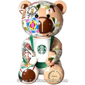 Starbucks Malaysia 25 years - Mini Bearista Collectibles - "The Beauty Of Malacca"