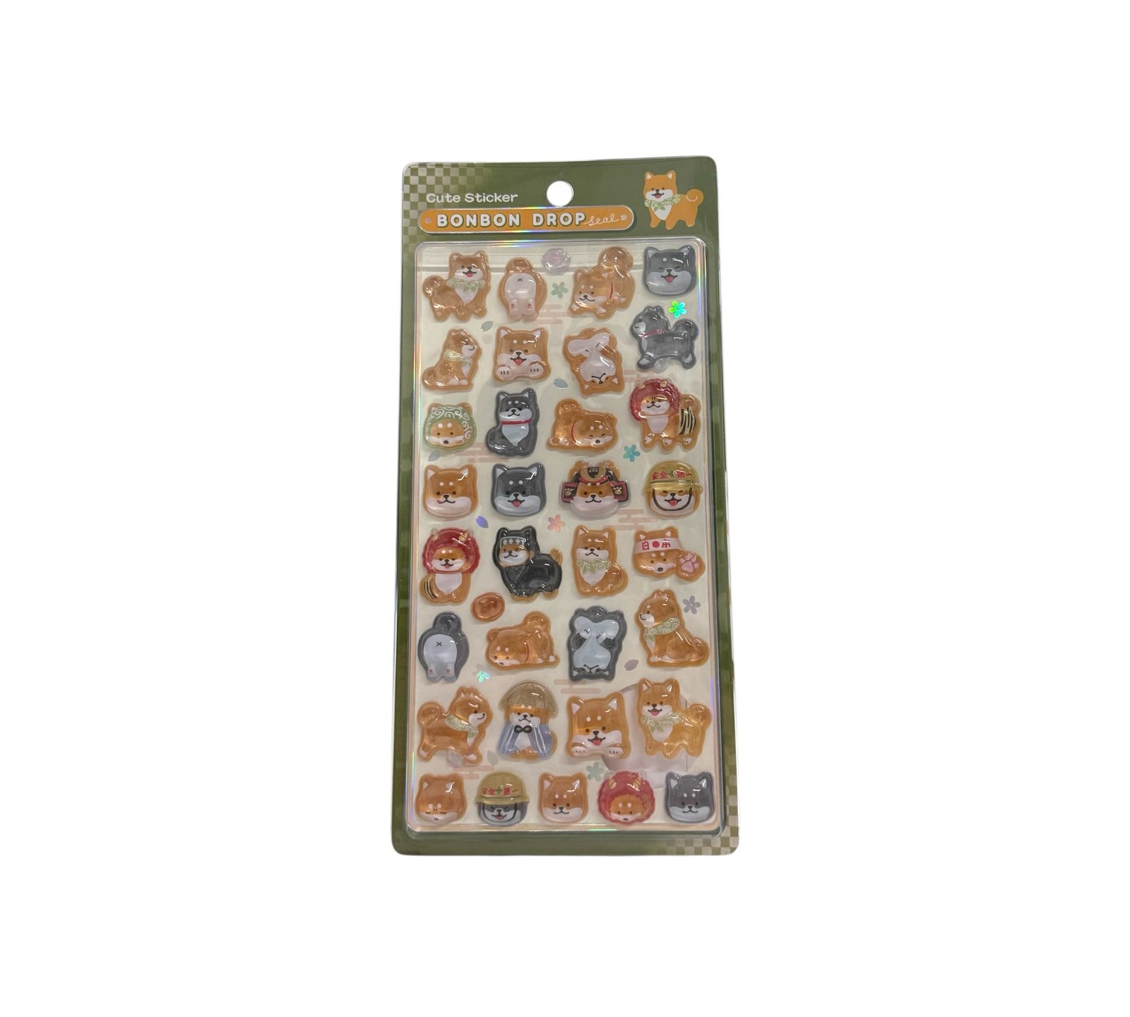 Bonbon Drop Sticker – Shiba Inu (No. 94476)