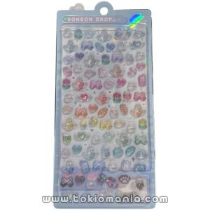 Bonbon Drop Sticker Mini – Rainbow Bonbons (No. 91255)