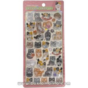 Bonbon Drop Stickers – Japanese Cat