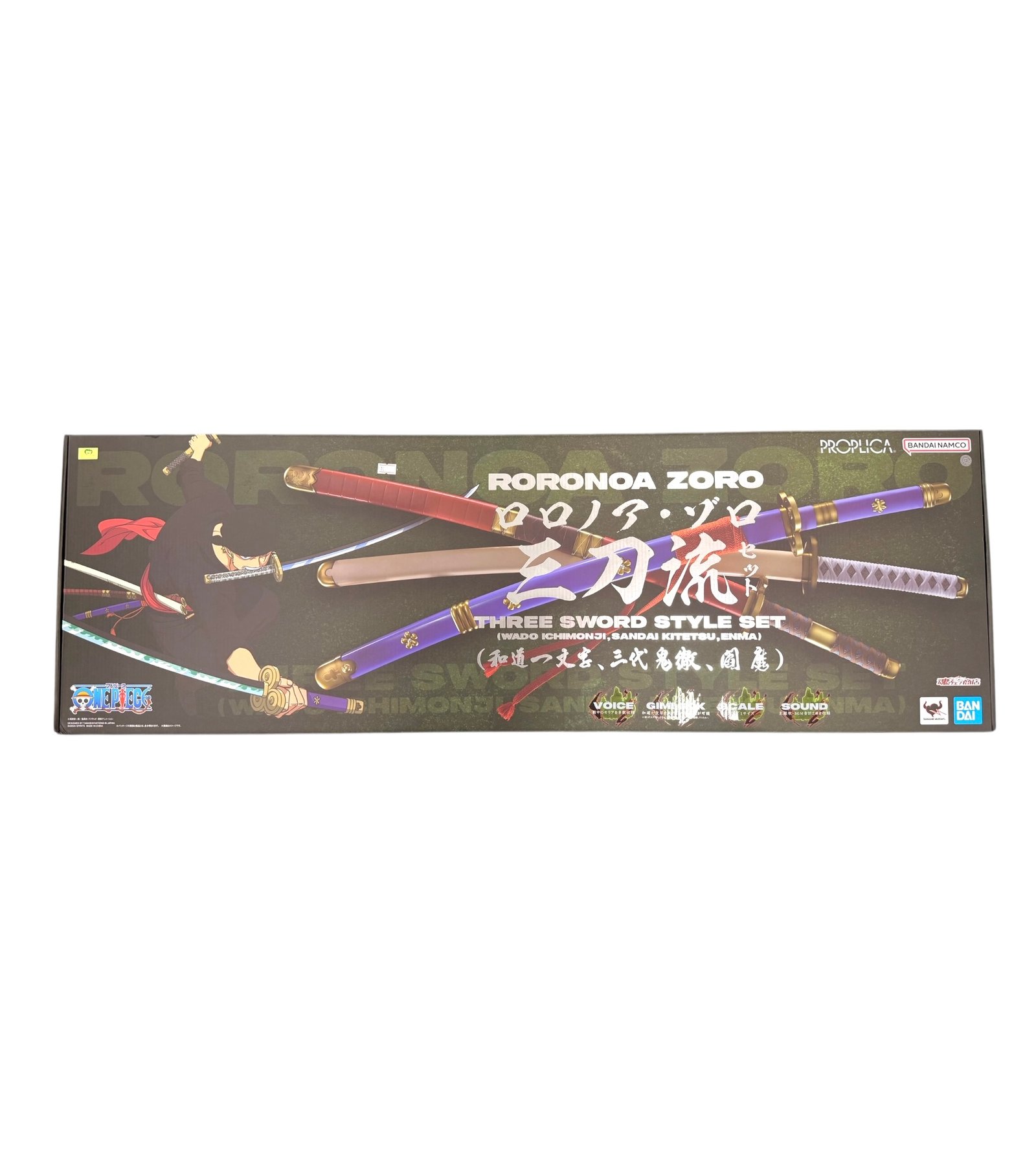 PROPLICA - Roronoa Zoro Three Sword Style Set (Wado Ichimonji, Sandai Kitetsu, Enma)