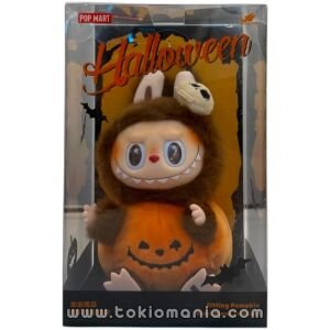 Happy Halloween Party Series-Sitting Pumpkin Vinyl Plush Pendant