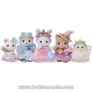 Sylvanian Families Parque de Diversiones Muñecos 【Set Princesa Bebé de Colores Soñados】 CO-74