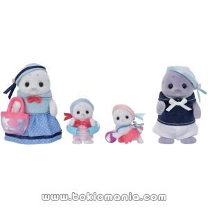 Epoch (EPOCH) Sylvanian Families Muñecos 【Familia de Focas】 FS-51