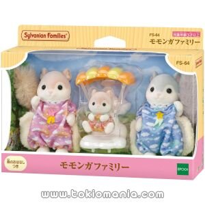 Sylvanian Families Familia de Ardillas Voladoras FS-64 (Epoch)