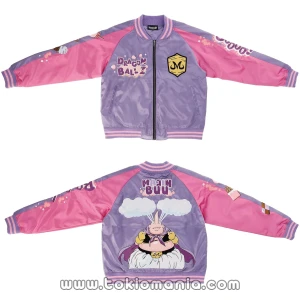 Dragon Ball Z - Chaqueta Sukajan (Tamaño 3L) con Bordado Completo de Majin Buu