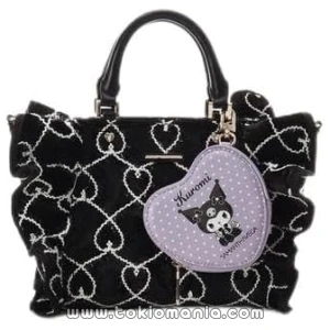 Samantha Vega - Colección Kuromi: Bolso de Mano con Volantes