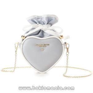 Samantha Thavasa Petit Choice - Carrito con Portachales en Forma de Corazón Bicolor