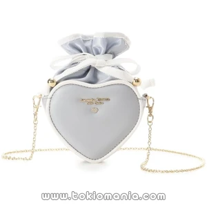 Samantha Thavasa Petit Choice - Carrito con Portachales en Forma de Corazón Bicolor