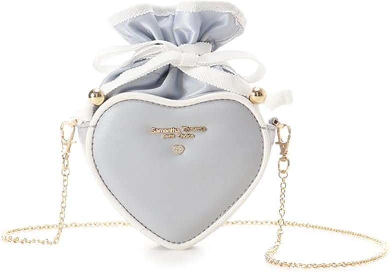 Samantha Thavasa Petit Choice - Carrito con Portachales en Forma de Corazón Bicolor