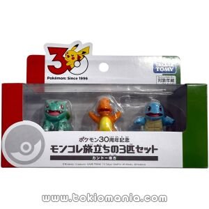 Pokémon 30th Anniversary Moncolle First Partner Trio Set – Kanto Region