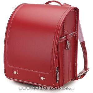 Mochila Escolar Baobab no Negai - Diseño Ligero, Resistente al Agua, con Gran Capacidad (Rojo)