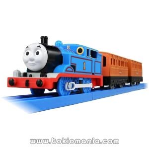 TAKARA TOMY Plarail Thomas TS-01 Thomas - Juguete de tren para niños a partir de 3 años, cumple con los estándares de seguridad de juguetes y tiene la certificación ST Mark
