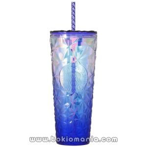 Taza de Venti Starbucks con logo, Copa de gradiente, Edición navideña 2024, 710 ml