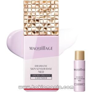 "MAQUILLAGE - Base de Maquillaje Dramatic Skin Sensor Base NEO Lavanda - Set de Aumento (25 mL + 8 mL) SPF50+ PA++++"