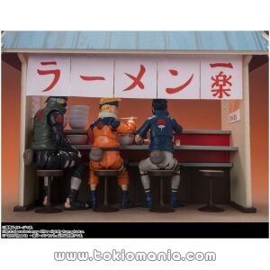 TAMASHII NATIONS S.H. Figuarts NARUTO - Naruto Shippuden - Set de Ramen Ichiraku con Figura, Aproximadamente 220 mm, Hecho de ABS, PS, PVC y Tela, Figura Terminada Pintada