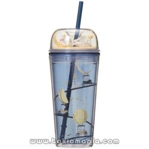 STARBUCKS Starbucks Festival de Otoño 2025 Taza de plástico con figura de conejo 473 ml, Festival de la Luna, Conejo, Figura de Conejo