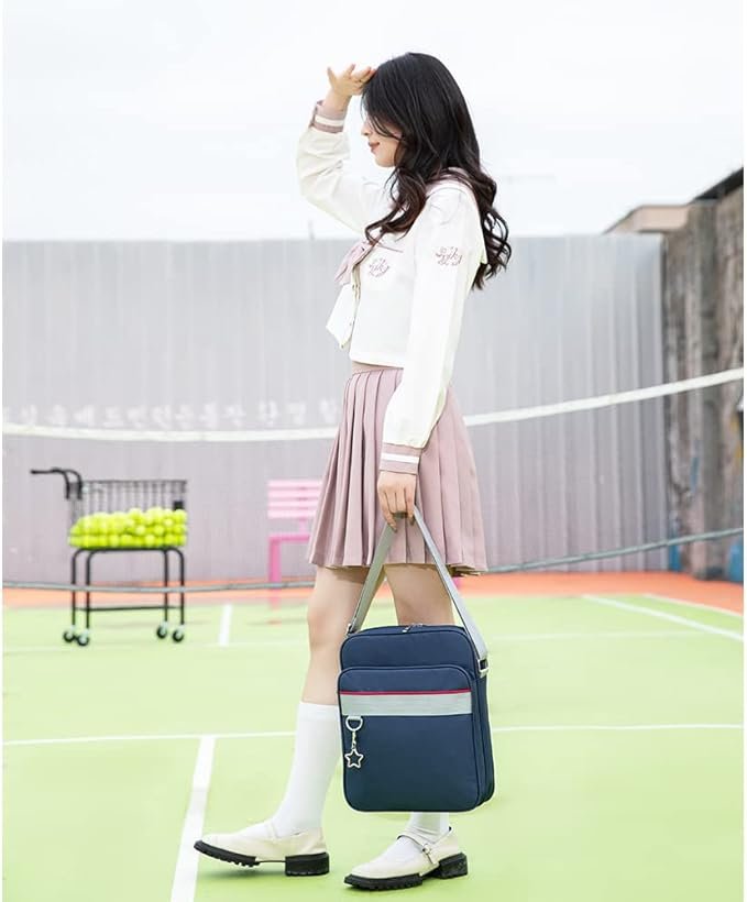 Bolso Escolar ARIALK: Bolso de Hombro Estilo Escolar para Estudiantes (Tote y Crossbody) - Image 2