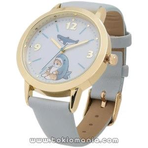 [Fieldwork] Reloj de pulsera mofusand - Diseño de abeja, color rosa, correa de cuero - MSD002-3