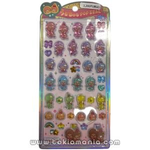 Mochi-mochi Pop Stickers - Monchhichi Colorful
