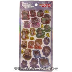 Uru-Churu Pop Stickers - Detective Conan Hyakki Yakō Mini Characters - Puffy 136994