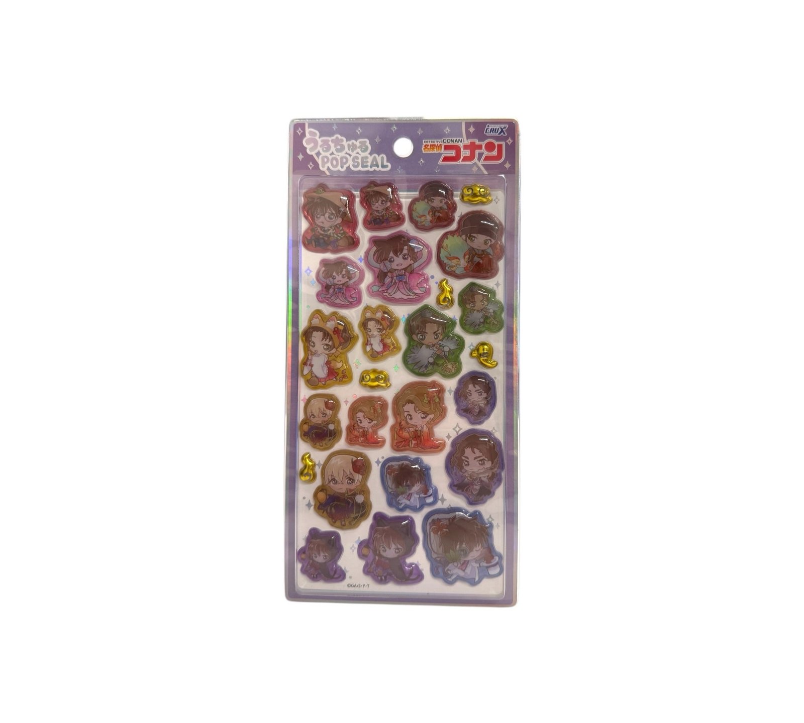 Uru-Churu Pop Stickers - Detective Conan Hyakki Yakō Mini Characters - Puffy 136994