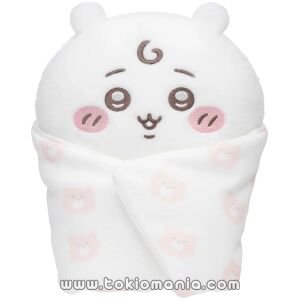 Official Chiikawa Market Product - Peluche bebé Chiikawa con mantita suave kawaii plush