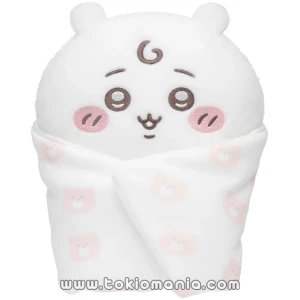 Official Chiikawa Market Product - Peluche bebé Chiikawa con mantita suave kawaii plush