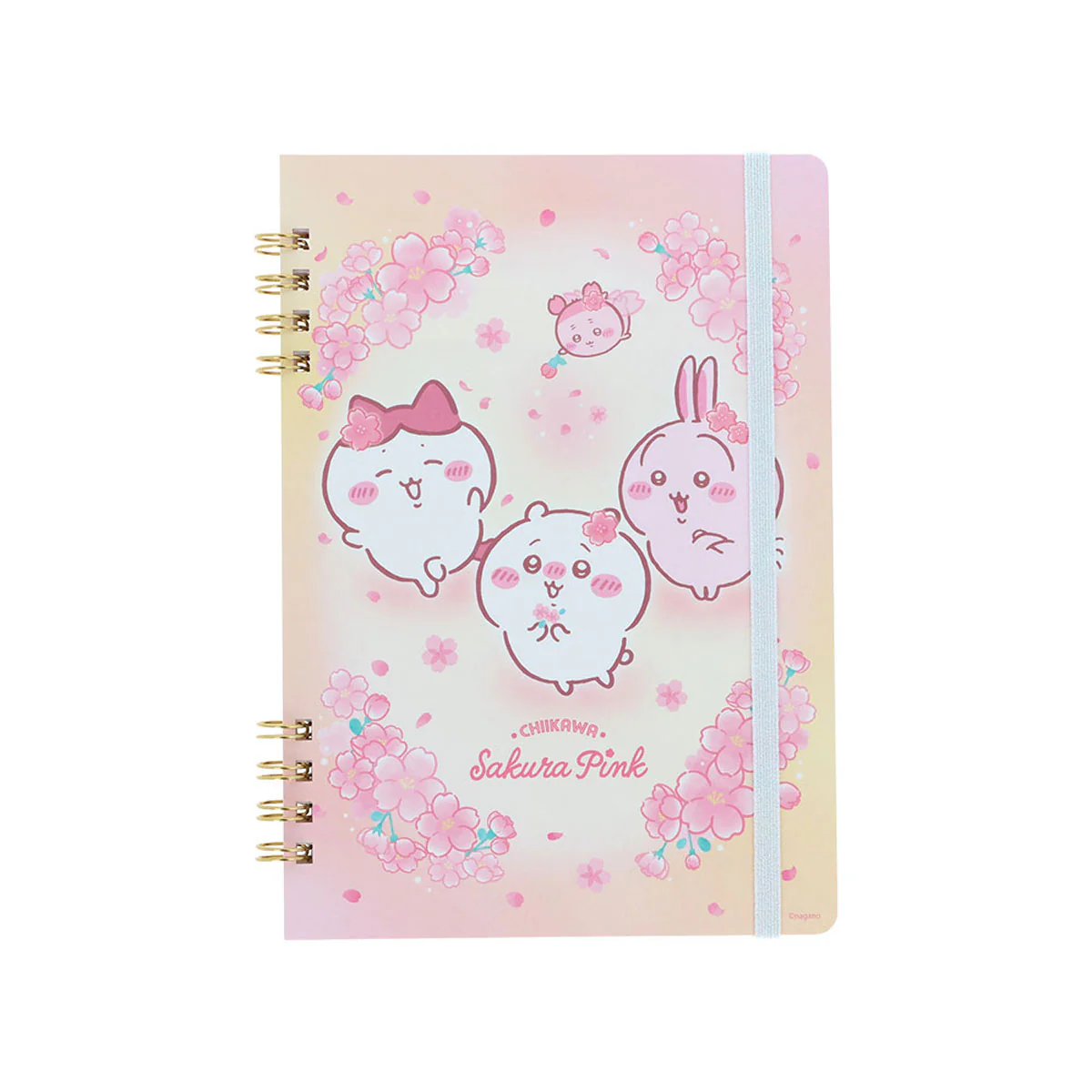 Official Chiikawa Market Product - Cuaderno B6 anillado Sakura Pink Chiikawa kawaii papelería
