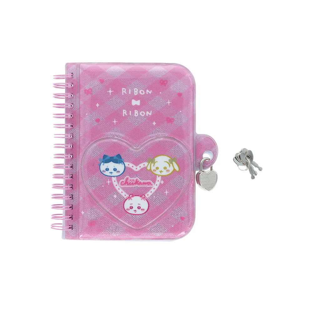 Official Chiikawa Market Product - Cuaderno con llave Chiikawa After School listón kawaii